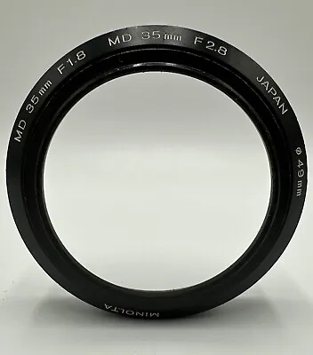 Minolta Lens Hood 55mm 55 Mm For MD 35mm F2.8 • $30.59