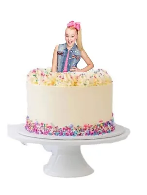 Jojo Siwa Cake Topper Wafer Card Cake Stand Up Edible Topper Cake Decorate • $7.99