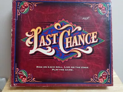 $35 • Buy Vintage 1995 Milton Bradley LAST CHANCE Dice Rolling Board Game Complete!