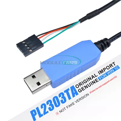 Original PL2303TA To TTL RS232 Serial USB Download Cable With WIN10 For Arduino • $4.29