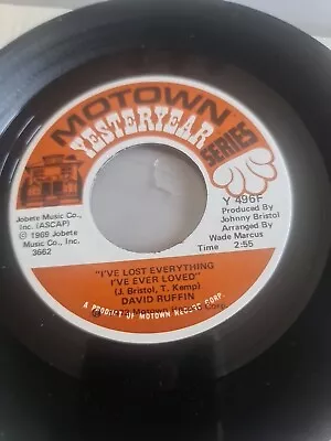 David Ruffin  I've Lost Everything I've Ever Loved Rare Motown Yesterday Series • £35