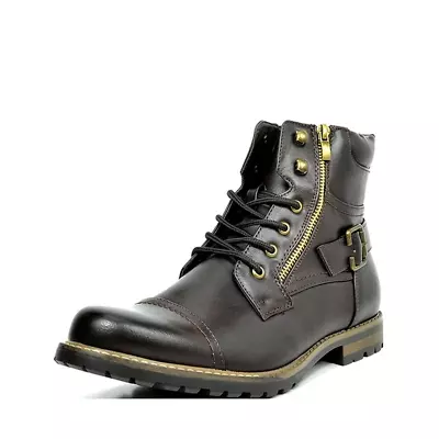 Bruno Marc Men's Philly-5 Black Military Combat Motorcycle Boots Size US 10.5 • $40