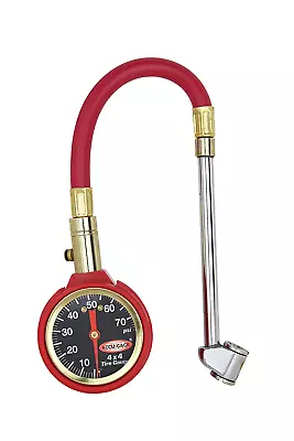 Accu-Gage By Milton Dial Tire Pressure Gauge With Dual Foot Air Chuck And 11 In. • $31.52