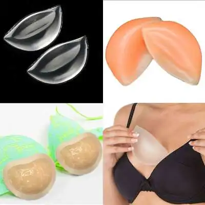£3.99 • Buy Silicone Breast Enhancers Chicken Fillets Boost Up Gel Push UP Bra Inserts Pads