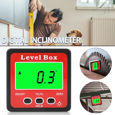 £10.02 • Buy Digital Angle Finder LCD  Inclinometer Gauge Magnetic  Protractor Box Bevel