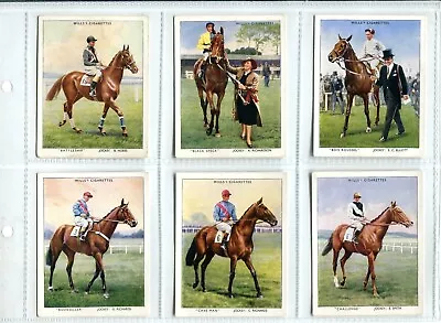 Racehorses & Jockeys 1938 Wills Cigarette Cards - Full Set Of 40 Large Cards • £4