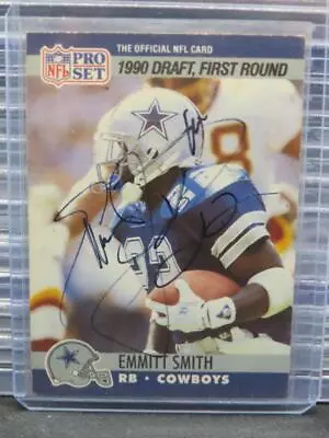 1990 Pro Set Emmitt Smith Rookie Card Signed Auto Autograph #685 JSA COA • $0.99