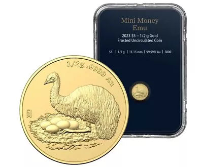 .5 Gram .9999 Gold~2023 Australia EMU~Gold Mini Money Series • $94.99