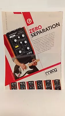 MOOG GUITAR EFFECTS PEDALS  MOOGERFOOGER  - 11X8.5 - PRINT AD.  X2 • $7.95