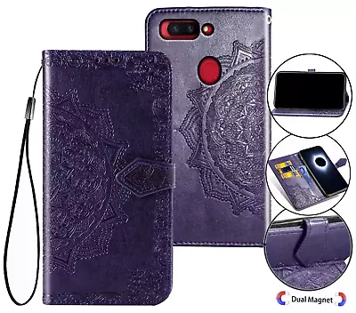 Oppo R11s Wallet Case Embossed Pu Leather Half Mandala • $7.50