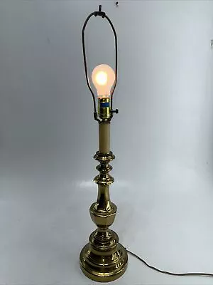 Vintage Mid Century Brass Table Lamp 3 Way  29” Tall • $30