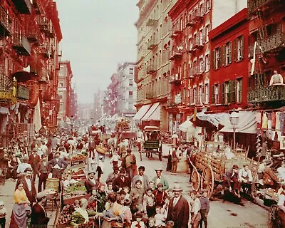 Early 1900's Mulberry St New York City New York New Reproduction Picture • $24.95