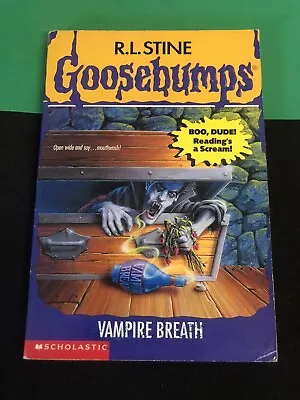 Goosebumps #49 Vampire Breath By R. L. Stine Paperback 1996 Vintage • $4