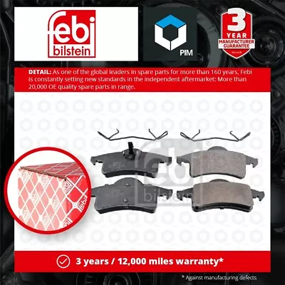 Brake Pads Set Fits JEEP GRAND CHEROKEE Mk2 2.7D Rear 01 To 05 K05011970AA Febi • £21.53