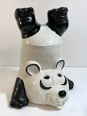 Vintage McCoy Panda In A Hand Stand Cookie Jar ~ SUPER CUTE! • $19.99