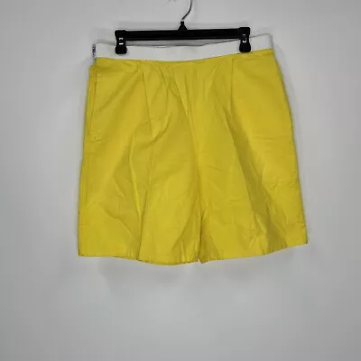 Vtg Overboard Shorts Mens 32-34 Yellow Surf Trunks Beach Hook Loop • $10.88