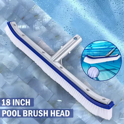 NEW 18  Curved Wall Floor Brush For In/Above Ground Swimming Pool [Brush Only] • $16.99