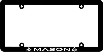 Thin Frame MASON MASONIC MOSON License Plate Frame • $7.98