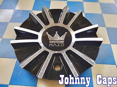 MAZZI Wheels # C10342B02-CAP . METAL BLACK & SILVER Center Cap  [60]  (QTY. 1) • $39.56