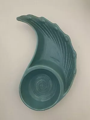 Bluish Green Colored Artisan Vintage Chip & Dip Bowl Made In Calif. USA • $8.50