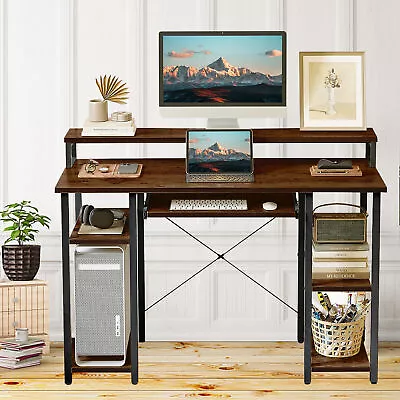 Computer Study Student Desk Laptop Table Drawer Office Writing W/ Keyboard Tray • $137.18