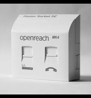 2019 BT Openreach Telephone Master Socket NTE5c MK2 & VDSL/ADSL Faceplate MK4 • £12.99
