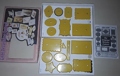 X17 Cake Decorating Jem Small Plaque Set No. 4 CUTTERS SCROLL PICTURE FRAME BOWS • £12.75