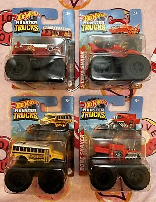 Lot Of 4 Hot Wheels Monster Jam Monster Trucks  - All Brand New Factory Sealed • $18.95