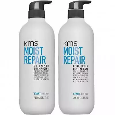 KMS Moist Repair Shampoo And Conditioner 750ml Duo Pack • $104.45