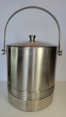 Vintage Ice Bucket Large Aluminum 8.75 X7.25  With Serving Tongs • $29.99