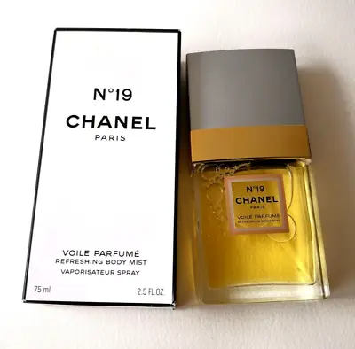 CHANEL No 19 Voile Parfume Refreshing Body Mist 75 Ml/2.5 Oz Vaporisateur Spray • £149.60