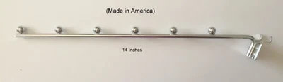 $33.64 • Buy (6 Pack) Chrome Waterfall Display Peg Hook. For Slatwall, 3/16  & 1/4  Pegboard