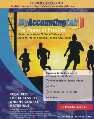 Myaccountinglab By Pearson • $12.21