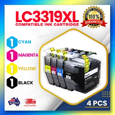 4x Compatible Ink Cartridges LC-3319XL For Brother MFC J5330DW J5730DW J6930DW • $22.20