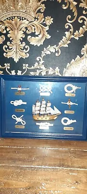 Framed Display Of Nautical/Maritime Knots • £20