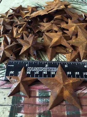 LOT 200 Rusty Stars Star (100 Each) 1.5  & 2.25  Country Craft Rusted Crafts * • $24.95