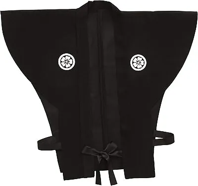 Kamishimo Black Samurai Japanese Style Costume Set Clothes Kimono Men's Haori • $73.05
