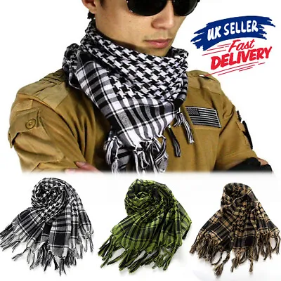 £7.02 • Buy Neck Face Scarf Palestine Tactical Arab Army Shemagh Military KeffIyeh Mask