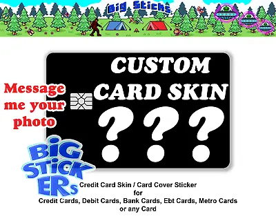 Personalized Photo Credit/Debit Card Skin Cover Custom SMART Sticker Wrap Decal • $6.78