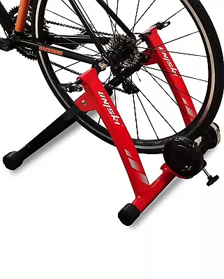 Unisky Bike Trainer Exercise Stand Indoor Riding 6-Speed 700c Fits 26-28” Red • $57.99