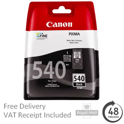 Genuine Canon PG540 Ink Cartridge Black - For Canon PIXMA MG3600 • £19.95