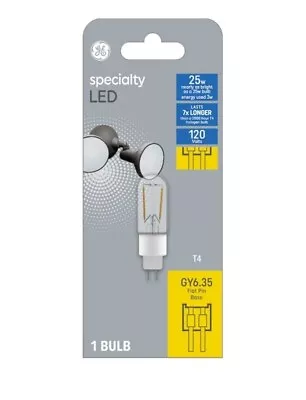 GE Specialty LED 25 Watt EQ T4 Soft White  Light Bulb GY6.35 Flat Pin Base 25w • $9.89