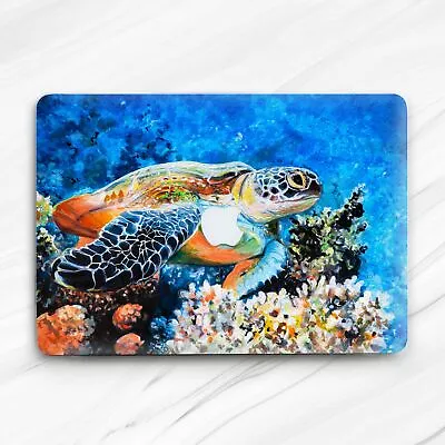 Colorful Sea Turtle Painting Ocean Hard Case For Macbook Air 13 Pro 16 13 14 15 • $28.46