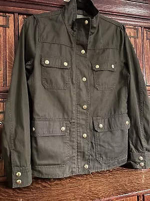 J Crew Jacket Womens Small  Military Green Utility Field • $13.99