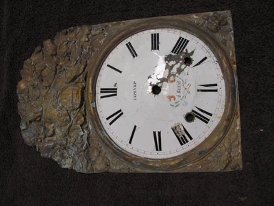 $40 • Buy Original Antique Morbier Dial & Pressed Bezel Or Surround With Dial    #7