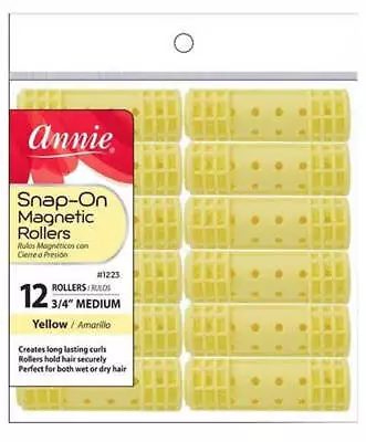 Annie Snap On Medium Magnetic Rollers Yellow • £4.95