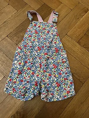 £1.20 • Buy Mini Boden Girls Cord Floral Short Dungarees Age 8-9 Years