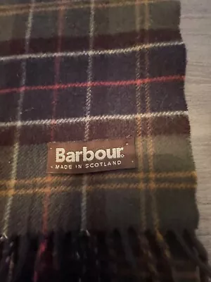 Barbour Tartan Plaid Cashmere Scarf - Authentic - Made In Scotland - Very Good! • $60