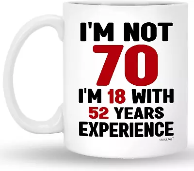 70th Birthday Gifts - Turning 70 Mug (11oz) Men Women 1953 Birthday • $20.99