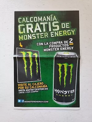 Calcomania Gratis Monster Energy Drink Decal Sticker Advertisement 4 ×6  • $5